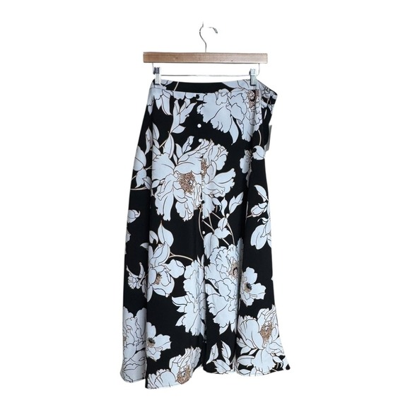 Apt 9 XXL Maxi Skirt Black White Floral Print High Waist Flowy Women xxl - Picture 3 of 9